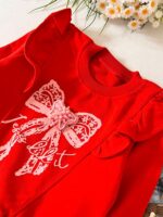 بلوز یلدایی پاپیون و مروارید4039 - Image 3