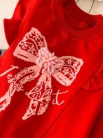 بلوز یلدایی پاپیون و مروارید4039 - Image 5